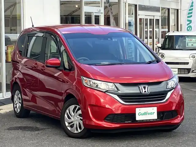 ホンダ フリード＋ G ホンダセンシング 山口県 2018(平30)年 3.5万km プレミアムクリスタルレッドM 純正ギャザーズナビ＆/フルセグTV＆バックカメラ/純正フロアマット/ドアバイザー/両側パワースライド/ビルトインETC