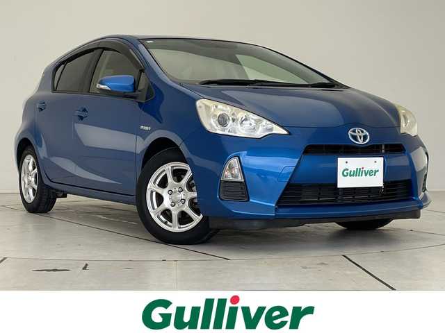 トヨタ アクア G 愛知県 2012(平24)年 6万km コバルトブルーメタリック 純正ナビ/フルセグ/CD DVD/Bluetooth/バックカメラ/アルミホイール/ETC/スマートキー/プッシュスタート