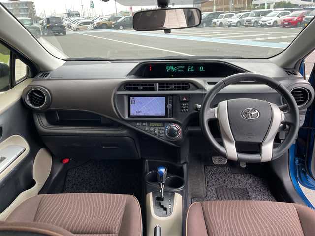 トヨタ アクア G 愛知県 2012(平24)年 6万km コバルトブルーメタリック 純正ナビ/フルセグ/CD DVD/Bluetooth/バックカメラ/アルミホイール/ETC/スマートキー/プッシュスタート