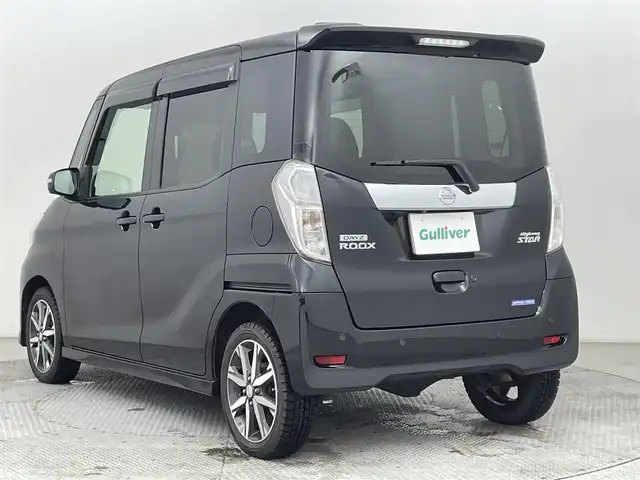 日産 デイズ ルークス ハイウェイスター Gターボ 道央・札幌 2018(平30)年 4.6万km アメジストブラックP/ピンクゴールドM ・４WD/・社外メモリナビ/・CD/DVD/BT/フルセグ/SD/・アラウンドビューモニター/・前方ドライブレコーダー/・エマージェンシーブレーキ/・横滑り防止装置/・クルーズコントロール/・レーンキープアシスト/・オートマチックハイビーム/・アイドリングストップ/・両側パワースライドドア/・D席シートヒーター/・LEDヘッドライト/・フォグライト/・ドアバイザー/・純正フロアマット/・純正15インチAW冬タイヤ/・積込15インチ夏ゴム/・プッシュスタート/・スマートキー/・エンジンスターター