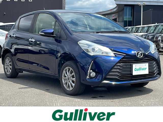 トヨタ ヴィッツ F セーフティーエディションⅢ 道東・釧路十勝 2019(平31)年 8.3万km ダークブルーマイカ 4WD/寒冷地仕様/純正ナビ NSZT-W68T/　（TV＆CD＆SD＆BT）/バックカメラ/プリクラッシュセーフティ/クリアランスソナー/先行車発進告知/車線逸脱警報システム/オートマチックハイビーム/横滑り防止装置/社外前後ドライブレコーダー/オートライト/LEDヘッドライト/スマートキー/スペアキー/純正エンジンスターター/積込社外AW付サマータイヤ