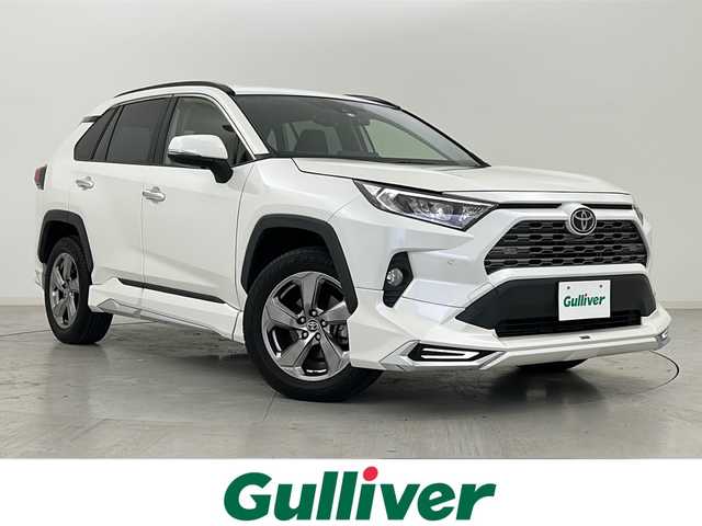 トヨタ ＲＡＶ４ G 宮城県 2020(令2)年 3.3万km ホワイトパールクリスタルシャイン ワンオーナー/モデリスタエアロ（F.S.R)/トヨタセーフティセンス/・プリクラッシュセーフティ/・レーダークルーズコントロール/・レーンディパーチャーアラート/・ロードサインアシスト/・パーキングサポートブレーキ/・クリアランスソナー/・オートハイビーム/ブラインドスポットモニター/純正9型ナビ（NSZT-Y68T）/・フルセグTV/BT/CD/DVD/SD/バックカメラ/電動リアゲート/シートヒーター（D/N)/パワーシート（D席）/ステアリングヒーター/ステアリングスイッチ/ビルトインETC/LEDヘッドライト/LEDフォグライト/純正18インチAW/純正フロアマット/プッシュスタート/ドライブレコーダー
