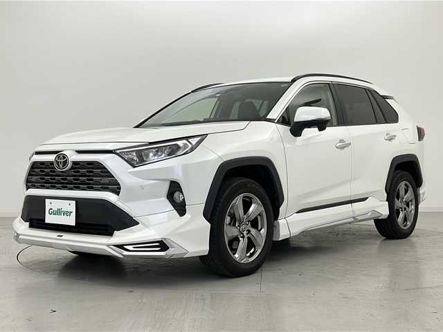 トヨタ ＲＡＶ４ G 宮城県 2020(令2)年 3.3万km ホワイトパールクリスタルシャイン ワンオーナー/モデリスタエアロ（F.S.R)/トヨタセーフティセンス/・プリクラッシュセーフティ/・レーダークルーズコントロール/・レーンディパーチャーアラート/・ロードサインアシスト/・パーキングサポートブレーキ/・クリアランスソナー/・オートハイビーム/ブラインドスポットモニター/純正9型ナビ（NSZT-Y68T）/・フルセグTV/BT/CD/DVD/SD/バックカメラ/電動リアゲート/シートヒーター（D/N)/パワーシート（D席）/ステアリングヒーター/ステアリングスイッチ/ビルトインETC/LEDヘッドライト/LEDフォグライト/純正18インチAW/純正フロアマット/プッシュスタート/ドライブレコーダー