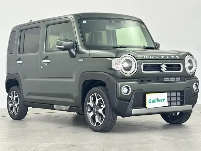 スズキ ハスラー HYBRID X 愛知県 2025(令7)年 0.1万km未満 クールカーキPM 純正9インチメモリナビ/（CD/DVD/FM/AM/BT/フルセグTV/SmartphoneLink）/全方位バックカメラ/VIEWボタン/前席シートヒーター/スズキセーフティサポート/・衝突軽減システム/・レーンキープアシスト/・コーナーセンサー/・レーダークルーズコントロール/・横滑り防止装置/純正15インチAW/純正LEDヘッドライト