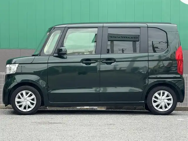 ホンダ Ｎ ＢＯＸ L 千葉県 2023(令5)年 2.9万km ブリティッシュグリーンP 純正メモリーナビ/ワンセグTV/CD/Bluetooth/両側パワースライドドア/レーダークルーズコントロール/バックカメラ/D/N席シートヒーター/ホンダセンシング/LEDヘッドライト/オートライト/スマートキー/プッシュスタート/純正フロアマット