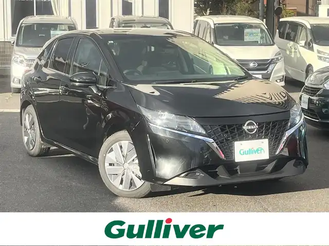 日産 ノート e－パワー X FOUR 島根県 2023(令5)年 6.5万km スーパーブラック 4WD/プロパイロット　/・レーダークルーズコントロール/・レーンアシスト/純正９インチメモリナビ　/(AM/FM/フルセグTV/Ｂｌｕｅｔｏｏｔｈ接続)　/全方位／バックカメラ　/ビルトインＥＴＣ2.0/インテリジェント　エマージェンシーブレーキ/後側方車両検知警報システム/前後コーナーセンサー　/前席シートヒーター　/ステアリングヒーター/電動パーキングブレーキ/オートホールド　/オートハイビーム／ライト/置くだけ充電/純正フロアマット/保証書・取扱説明書・スペアキー1本