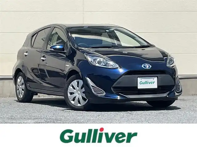 トヨタ アクア S スタイルブラック 茨城県 2018(平30)年 6.4万km ダークブルーマイカ Toyota Safety Sense C/純正SDナビ(NSCP-W64)/・ワンセグYV/CD/BT/バックカメラ/ETC/ステアリングリモコン/オートハイビーム/オートライト/LEDライト/ライトレベライザー/Wエアバッグ/横滑り防止装置/ABS/フロアマット/ウインカーミラー/電動格納ミラー/スマートキー/プッシュスタート/取扱説明書