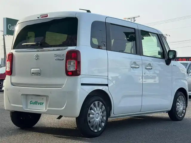 スズキ ワゴンＲ スマイル HYBRID X 徳島県 2024(令6)年 0.8万km ピュアホワイトP 純正SDナビ/　Bluetooth、CD、DVD、USB、TV/両側パワースライドドア/リアパーキングセンサー/シートヒーター【Ｄ席のみ】/LEDフォグランプ/USB充電口×２/アイドリングストップ/純正フロアマット/ドアバイザー/デュアルカメラブレーキサポート/横滑り防止機能/レーンキープアシスト/盗難防止装置