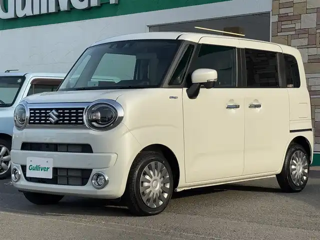 スズキ ワゴンＲ スマイル HYBRID X 徳島県 2024(令6)年 0.8万km ピュアホワイトP 純正SDナビ/　Bluetooth、CD、DVD、USB、TV/両側パワースライドドア/リアパーキングセンサー/シートヒーター【Ｄ席のみ】/LEDフォグランプ/USB充電口×２/アイドリングストップ/純正フロアマット/ドアバイザー/デュアルカメラブレーキサポート/横滑り防止機能/レーンキープアシスト/盗難防止装置