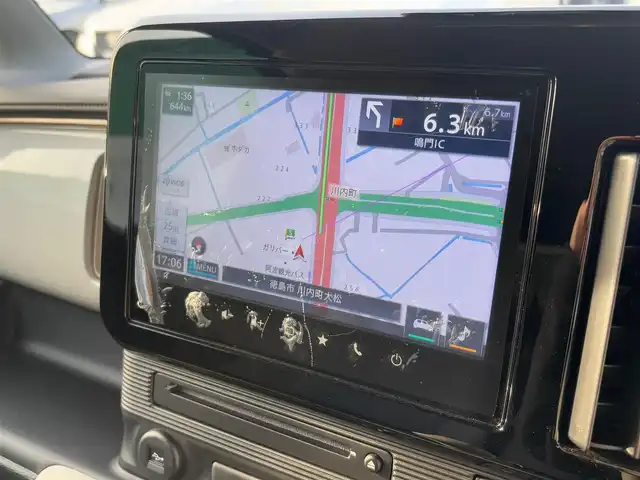 スズキ ワゴンＲ スマイル HYBRID X 徳島県 2024(令6)年 0.8万km ピュアホワイトP 純正SDナビ/　Bluetooth、CD、DVD、USB、TV/両側パワースライドドア/リアパーキングセンサー/シートヒーター【Ｄ席のみ】/LEDフォグランプ/USB充電口×２/アイドリングストップ/純正フロアマット/ドアバイザー/デュアルカメラブレーキサポート/横滑り防止機能/レーンキープアシスト/盗難防止装置