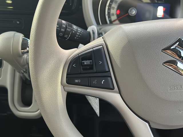 スズキ ワゴンＲ スマイル HYBRID X 沖縄県 2024(令6)年 0.8万km ピュアホワイトP 純正ナビ　/（ＡＭ／ＦＭ／ＣＤ／ＤＶＤ／ＢＴ）　/フルセグＴＶ　/全方位モニター　/両側パワスラ　/衝突軽減　/クルーズコントロール　/コーナーセンサー　/純正フロアマット　/ベンチシート　/レーンキープアシスト/アイドリングストップ/スマートキー/LEDヘッドライト/オートライト