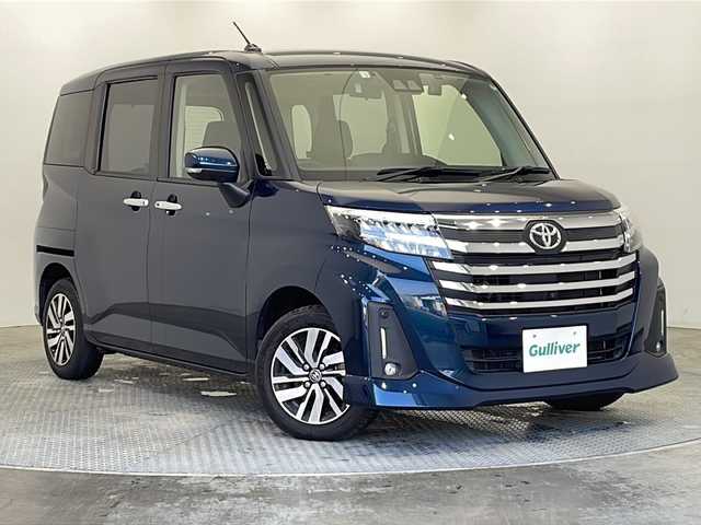 トヨタ ルーミー カスタムG 栃木県 2022(令4)年 4.6万km レーザーブルークリスタルシャイン 純正ディスプレイオーディオ/バックカメラ/全方位カメラ/トヨタセーフティセンス/・プリクラッシュセーフティ/・レーントレーシングアシスト/・レーンディパーチャーアラート/・ロードサインアシスト/・レーダークルーズコントロール/・オートマチックハイビーム/・先行車発進アラーム/コーナーセンサー/ETC/前後ドライブレコーダー/両側パワースライドドア/シートヒーター/オートライト/スマートキー/純正フロアマット/純正アルミホイール