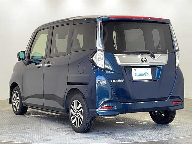 トヨタ ルーミー カスタムG 栃木県 2022(令4)年 4.6万km レーザーブルークリスタルシャイン 純正ディスプレイオーディオ/バックカメラ/全方位カメラ/トヨタセーフティセンス/・プリクラッシュセーフティ/・レーントレーシングアシスト/・レーンディパーチャーアラート/・ロードサインアシスト/・レーダークルーズコントロール/・オートマチックハイビーム/・先行車発進アラーム/コーナーセンサー/ETC/前後ドライブレコーダー/両側パワースライドドア/シートヒーター/オートライト/スマートキー/純正フロアマット/純正アルミホイール