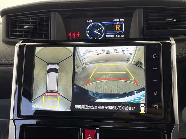 トヨタ ルーミー カスタムG 栃木県 2022(令4)年 4.6万km レーザーブルークリスタルシャイン 純正ディスプレイオーディオ/バックカメラ/全方位カメラ/トヨタセーフティセンス/・プリクラッシュセーフティ/・レーントレーシングアシスト/・レーンディパーチャーアラート/・ロードサインアシスト/・レーダークルーズコントロール/・オートマチックハイビーム/・先行車発進アラーム/コーナーセンサー/ETC/前後ドライブレコーダー/両側パワースライドドア/シートヒーター/オートライト/スマートキー/純正フロアマット/純正アルミホイール