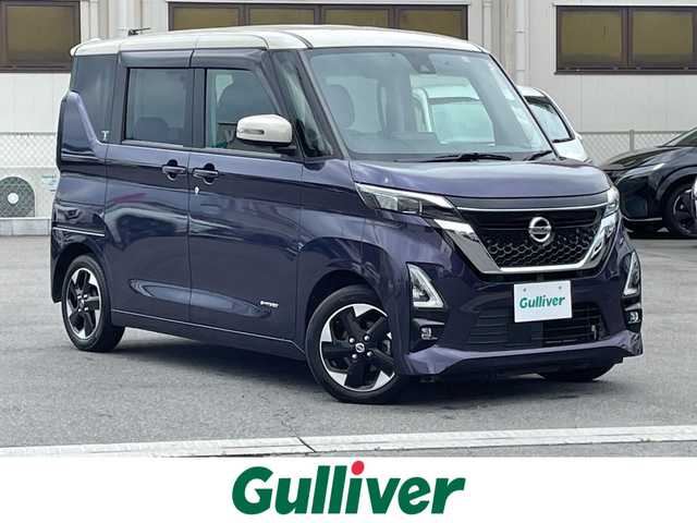 日産 ルークス HWS X プロパイロットED 群馬県 2021(令3)年 3万km アメジストパープル 純正9インチナビ/フルセグTV・CD・DVD・BT・AM・FM/全方位カメラ/後方コーナーセンサー/追従走行ありクルーズコントロール/ビルトインETC/両側パワースライドドア/後席サーキュレーター/ステアリングリモコン/ハンズフリー/ツートンカラー/スペアキー×1