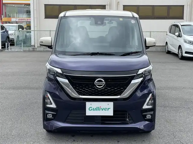 日産 ルークス HWS X プロパイロットED 群馬県 2021(令3)年 3万km アメジストパープル 純正9インチナビ/フルセグTV・CD・DVD・BT・AM・FM/全方位カメラ/後方コーナーセンサー/追従走行ありクルーズコントロール/ビルトインETC/両側パワースライドドア/後席サーキュレーター/ステアリングリモコン/ハンズフリー/ツートンカラー/スペアキー×1