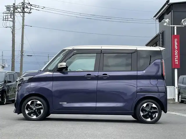 日産 ルークス HWS X プロパイロットED 群馬県 2021(令3)年 3万km アメジストパープル 純正9インチナビ/フルセグTV・CD・DVD・BT・AM・FM/全方位カメラ/後方コーナーセンサー/追従走行ありクルーズコントロール/ビルトインETC/両側パワースライドドア/後席サーキュレーター/ステアリングリモコン/ハンズフリー/ツートンカラー/スペアキー×1