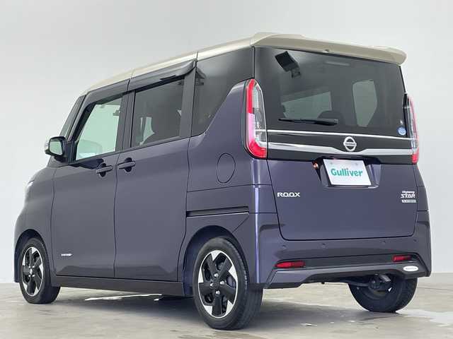日産 ルークス HWS X プロパイロットED 鹿児島県 2021(令3)年 3万km アメジストパープル 純正9インチナビ/フルセグTV・CD・DVD・BT・AM・FM/全方位カメラ/後方コーナーセンサー/追従走行ありクルーズコントロール/ビルトインETC/両側パワースライドドア/後席サーキュレーター/ステアリングリモコン/ハンズフリー/ツートンカラー/スペアキー×1