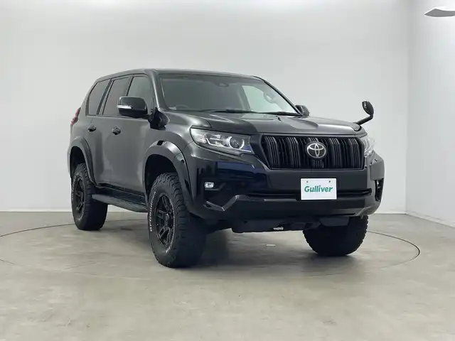 トヨタ ランドクルーザー プラド TX 新潟県 2018(平30)年 4.8万km ブラック 4WD/リフトアップ/オーバーフェンダー/社外マフラー/社外革コンピステアリング/アルパイン9インチナビ/(X9Z)/(CD.DVD.SD.フルセグ.Bluetooth)/バックカメラ/トヨタセーフティセンス/・プリクラッシュセーフティ/・レーダークルーズコントロール/・レーンキープアシスト/・オートマチックハイビーム/LEDオートライト/コーナーセンサー/ドライブレコーダー/BFgoodrich/プッシュスタート/スマートキー/フロアマット