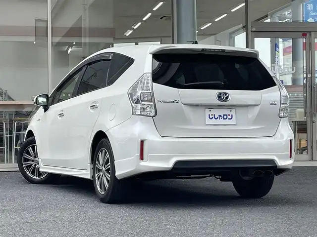 トヨタ プリウス α S チューンブラック 岐阜県 2014(平26)年 6.4万km ホワイトパールクリスタルシャイン (株)IDOMが運営する【じしゃロン多治見店】の自社ローン専用車両になります。こちらは現金またはオートローンご利用時の価格です。自社ローンご希望の方は別途その旨お申付け下さい./ディーラーオプションナビ/　（Bluetooth/DVD/フルセグ）/モデリスタエアロ/ETC/オートライト/フォグランプ/ステアリングリモコン