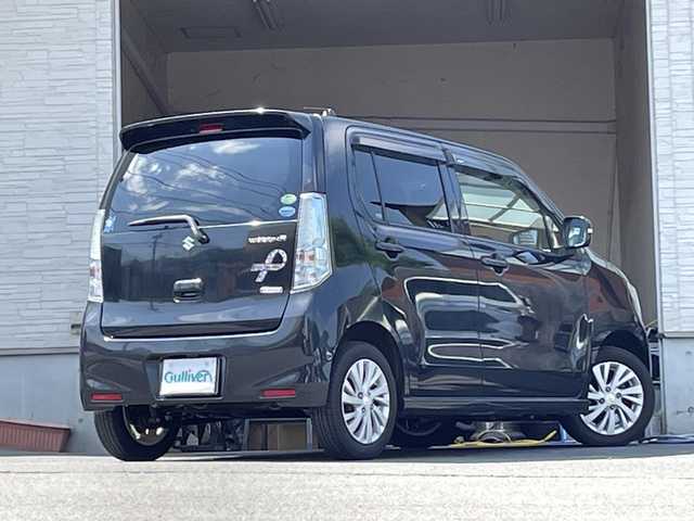 スズキ ワゴンＲ FZ 大分県 2014(平26)年 9.7万km ブルーイッシュブラックパール3 社外ナビ/フルセグTV/Bluetooth/DVD/純正フロアマット/純正14インチアルミホイール/オートライト/衝突被害軽減ブレーキ