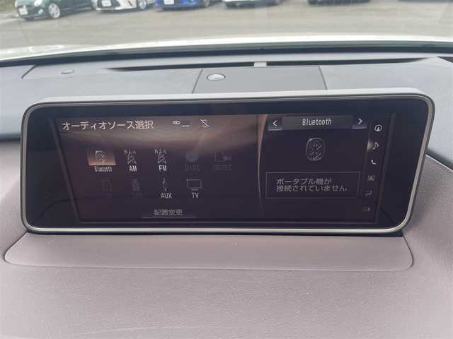 レクサス ＲＸ 450h ブラックシークエンス 神奈川県 2018(平30)年 4万km ソニッククォーツ 純正12.3インチナビ/　・バックカメラ/全方位カメラ/　・BT/CD/BD/DVD/Lexus Safety System＋/　・LKA/　・オートマチックハイビーム/　・PCS/　・レーダークルーズコントロール/パノラマムーンルーフ/前席/　・パワーシート/　・シートヒーター/　・シートベンチレーション/ヘッドアップディスプレイ/ステアリングヒーター/BSM/純正20インチAW/電動リアゲート/ルーフレール/ビルトインETC2.0/前後ドライブレコーダー/スマートキー×2/取扱説明書/整備記録簿