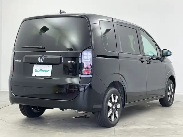 ホンダ フリード ハイブリット e:HEV AIR EX 新潟県 2025(令7)年 0.1千km クリスタルブラックパール 4WD/純正メモリナビ/　フルセグTV/Bluetooth/AppleCarPlay/Androiduto/レーダークルーズコントロール/衝突被害軽減ブレーキ/レーンキープアシスト/ブラインドスポットインフォメーション/踏み間違い衝突軽減システム/前後コーナーセンサー/両側パワースライドドア/前席シートヒーター/バックモニター/オートマチックハイビーム/LEDヘッドライト/オートライト/横滑り防止装置/レザーステアリング/ステアリングスイッチ/禁煙車