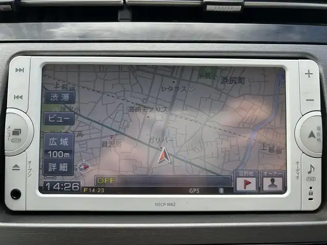トヨタ プリウス S　マイコーデ 群馬県 2013(平25)年 13万km ブラック メモリナビ/バックカメラ/Bluetooth/レザー調シート/ステアリングスイッチ/オートライト/純正１５インチアルミホイール