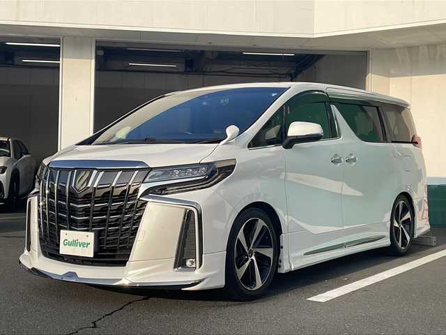 トヨタ アルファード S タイプゴールドⅡ 京都府 2021(令3)年 2.2万km ホワイトパールクリスタルシャイン サンルーフ　モデリスタエアロ　純正ディスプレイオーディオナビ　Ｂｌｕｅｔｏｏｔｈオーディオ　バックカメラ　レーダークルーズ　３眼ＬＥＤ　前後ドラレコ　電動リアゲート　モデリスタアルミ　ＢＬＩＴＺ車高調
