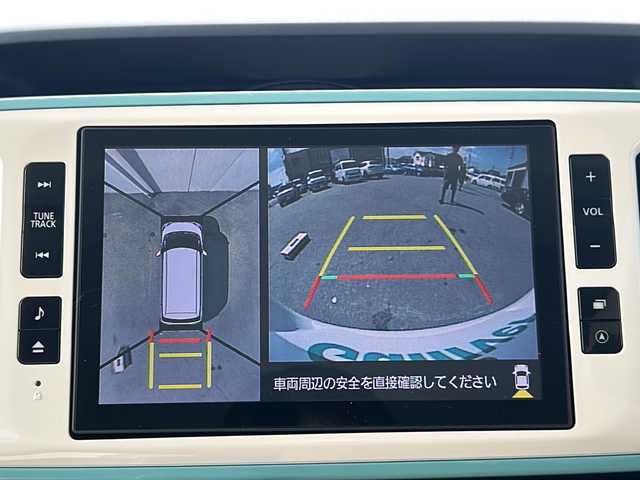 ダイハツ ムーヴ キャンバス G メイクアッフ SA Ⅱ 三重県 2017(平29)年 4.7万km パールホワイトⅢ/ナチュラルベージュマイカメタリック 2トーン 純正ナビ/全周囲/前方ドライブレコーダー/ＥＴＣ/コーナーセンサー/スマートアシスト/シートリフター/スペアキー/ＴＶキャンセラー/オートライト/ＬＥＤヘッドライト/純正フロアマット/電動格納ミラー/禁煙車