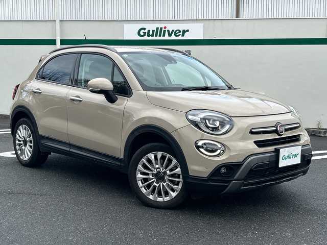 フィアット ５００Ｘ クロス 東京都 2021(令3)年 2.5万km ベージュ 純正ミュージックオーディオ/（Bluetooth/USB）/カラーナンバー231（カプチーノベージュ）/純正17インチアルミホイール/純正フロアマット/ETC/ドライブレコーダー（前後）/コーナーセンサー（前後）/レザーシート/シートヒーター/パワーシート/横滑り防止装置/オートライト/スマートキー/スペアキー1本/保証書/取説書