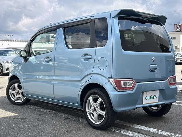 スズキ ワゴンＲ HYBRID FX 秋田県 2018(平30)年 1.9万km フィズブルーパールメタリック 純正メモリナビ/純正BT、CD、DVD、フルセグTV/バックカメラ、全方位カメラ/ドライブレコーダー/社外14インチAW/スペアキー/４WD