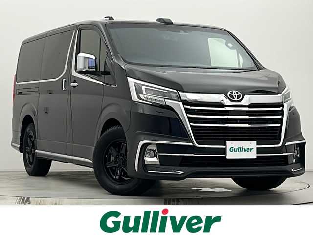 トヨタ グランエース プレミアム 宮城県 2022(令4)年 1.4万km ブラック WALDエアロ/純正ディスプレイオーディオナビ/デジタルインナーミラー/パノラミックビューモニター/BSM/シートヒーター/ドライブレコーダー前後/トヨタセーフティセンス/アダプティブクルーズコントロール/レーンキープアシスト/フルセグTV/パワーシート/BSM/RCTA/クリアランスソナー/LEDヘッドランプ/禁煙車