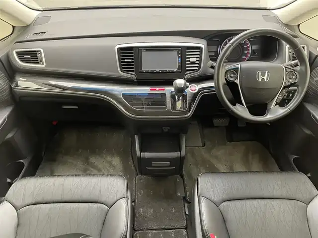 ホンダ オデッセイ アブソルート・Xホンダセンジング 兵庫県 2016(平28)年 5.4万km スーパープラチナメタリック 純正メモリナビ/（フルセグ、CD、DVD、BT、MSV）/両側パワースライドドア/ドライブレコーダー/バックカメラ/ハーフレザー/パワーシート/レーダークルーズコントロール/ビルトインETC/衝突軽減/LDA/標識認識/LEDヘッドライト/フォグランプ/オートライト/純正フロアマット/ドアバイザー