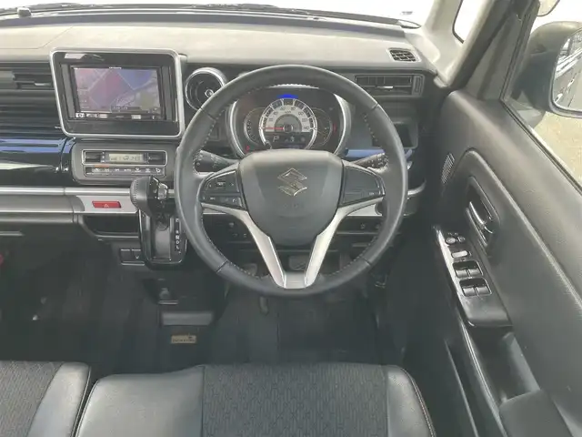 スズキ スペーシア カスタム HYBRID XS 長崎県 2018(平30)年 10.8万km ブルーイッシュブラックパール3 (株)IDOMが運営する【じしゃロン長崎店】の自社ローン専用車両になりますこちらは現金またはオートローンご利用時の価格です。自社ローンご希望の方は別途その旨お申付け下さい/ナビ　/バックカメラ　/Ｂｌｕｅｔｏｏｔｈ　/フルセグ　/両側パワースライドドア　/衝突被害軽減ブレーキ　/レーンアシスト　/ハーフレザーシート　/D席シートヒーター　/ＬＥＤヘッドライト　/オートライト　/フォグ　/リアソナー