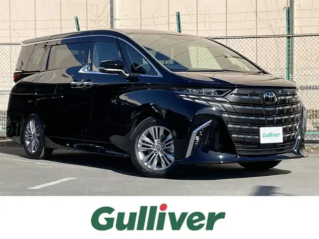 トヨタ アルファードハイブリット Z 東京都 2025(令7)年 0.1千km ブラック 登録済未使用車　/１４型ディスプレィオーディオ　/・ＡｐｐｌｅＣａｒＰlay・AndroidAuto/・BluetoothAudio/ＨＤＭＩ/ＵＳＢ/独立ムーンルーフ　/両側パワースライドドア　/パワーバックドア　　　/置くだけ充電　/快適温熱シート　/デジタルインナーミラー　/セーフティセンス/（予防安全パッケージ）/・プリクラッシュセーフティ/・レーントレーンシングアシスト/・全車速追従機能付レーダークルーズコントロール/・アダプティブハイビーム/・プロアクティブドライビングアシスト/純正フロアマット/保証書＆取説/ビルトインETC