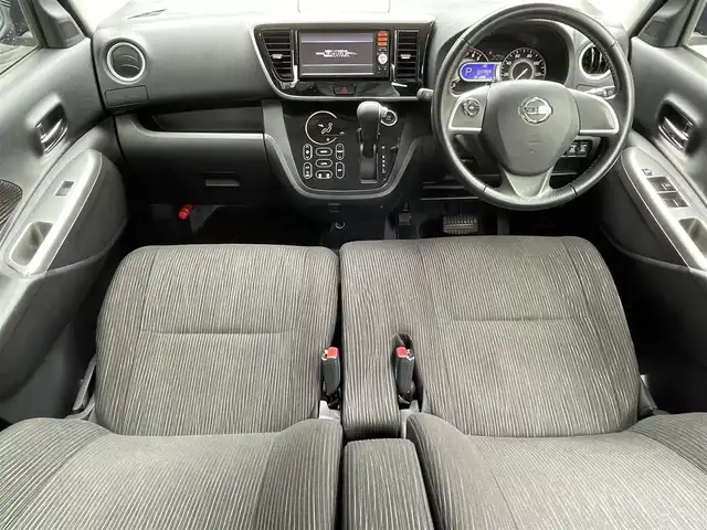 日産 デイズ ルークス ハイウェイスターターボ 滋賀県 2014(平26)年 2.3万km プレミアムパープルP 禁煙車/純正ナビ/（CD/SD/AUX/フルセグTV）/アラウンドビューモニター/ＥＴＣ/両側電動スライドドア/革巻きステアリング/ステアリングリモコン/HIDヘッドライト/フォグランプ/オートヘッドライト/シートリフター/オートリトラーミラー/純正アルミホイール/純正フロアマット/リアロールサンシェイド/リアサーキュレーター/スペアキー1本