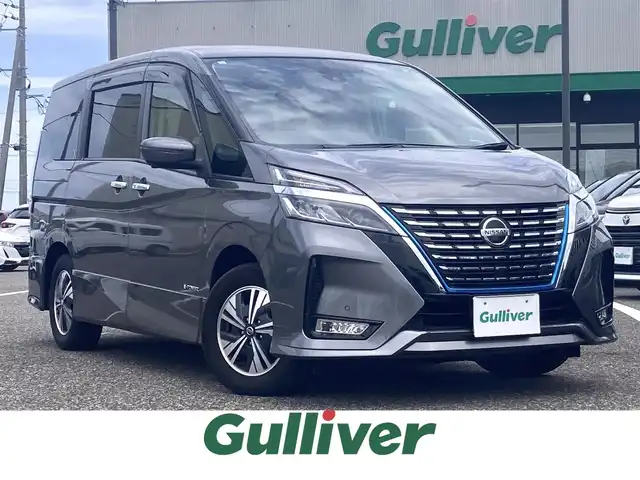 日産 セレナ e－パワー ハイウェイスター V 島根県 2020(令2)年 7.6万km ディープブロンズ ディーラーOP10インチナビ(CD/DVD/BT/フルセグ)/プロパイロット/車線逸脱警報/車線逸脱防止支援システム/後側方車両検知警報/後側方衝突防止支援システム/エマージェンシーブレーキ/道路標識表示/ビルトインETC/両側パワースライドドア /左側ハンズフリースライドドア/前後ドライブレコーダー/フリップダウンモニター/電動格納ミラー/ミラーウィンカー /純正フロアマット/スペアキー×1