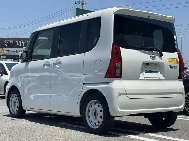 ダイハツ タント X 徳島県 2020(令2)年 3.7万km ホワイト 社外ナビ　AVIC-RZ003/(AM/FM/BT/SD/iPod/USB/AUX)/バックカメラ/ETC/片側電動スライドドア/ドライブレコーダー/LEDヘッドライト/オートライト/アイドリングストップ/クリアランスソナー/運転席ロングスライド/社外フロアマット/スマートキー/スペアキー/プッシュスタート/新車時保証書