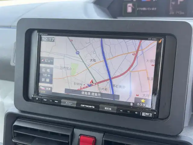 ダイハツ タント X 徳島県 2020(令2)年 3.7万km ホワイト 社外ナビ　AVIC-RZ003/(AM/FM/BT/SD/iPod/USB/AUX)/バックカメラ/ETC/片側電動スライドドア/ドライブレコーダー/LEDヘッドライト/オートライト/アイドリングストップ/クリアランスソナー/運転席ロングスライド/社外フロアマット/スマートキー/スペアキー/プッシュスタート/新車時保証書