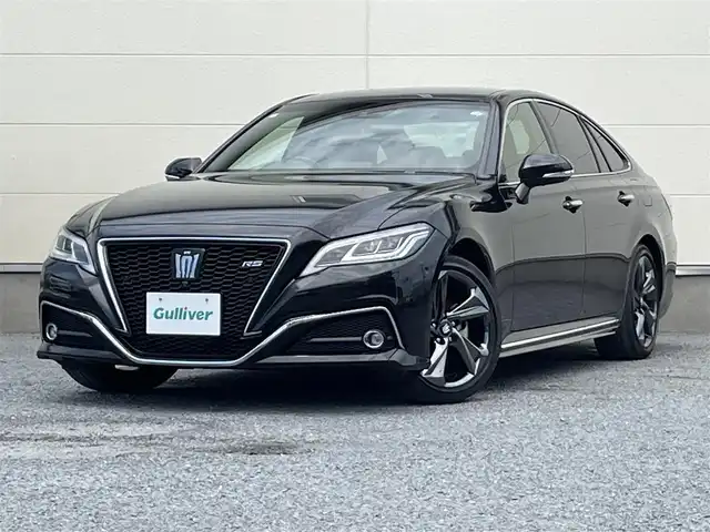 トヨタ クラウン ハイブリッド RS リミテッド 茨城県 2020(令2)年 7.3万km プレシャスブラックパール ワンオーナー/純正ナビ/・フルセグTV/・Bluetooth接続/・DVD再生機能/全方位カメラ/BSM/HUD/クルーズコントロール/インテリジェントパーキングアシスト/クリアランスソナー/プリクラッシュセーフティー/LEDヘッドライト/D＋N席パワーシート/純正アルミホイール/ビルトインETC