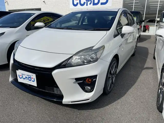 トヨタ プリウス S ツーリングセレクション 和歌山県 2012(平24)年 4.2万km ホワイトパールクリスタルシャイン (株)IDOMが運営する【じしゃロン和歌山店】の自社ローン専用車両になります。こちらは現金またはオートローンご利用時の価格です。自社ローンご希望の方は別途その旨お申付け下さい/社外ナビ/ワンセグ/DVD/CD/BT/USB/ビルトインETC/LEDヘッドライト/フォグライト/G’ｓ18インチアルミホイール/プッシュエンジンスタート/アイドリングストップ/ウィンカーミラー/電動格納ミラー/保証書・取扱説明書