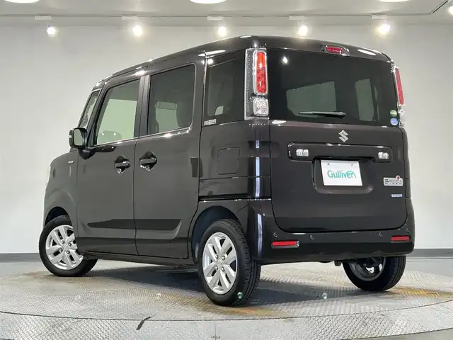 スズキ スペーシア HYBRID X 愛知県 2018(平30)年 5.4万km アーバンブラウンパールメタリック ケンウッドＳＤナビ　（KXM-E502WA)/(Bluetooth/フルセグTV/FM/AM/CD・DVD再生/iPod)/両側パワースライドドア　/衝突軽減ブレーキ　/シートヒーター　/ビルトインＥＴＣ　/ＬＥＤヘッドライト　/バックカメラ　/パーキングソナー　/レーンキープアシスト　/アイドリングストップ　/プッシュスタート/　　-スマートキー/純正フロアマット