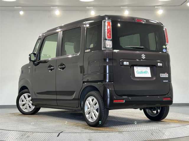 スズキ スペーシア HYBRID X 茨城県 2018(平30)年 5.4万km アーバンブラウンパールメタリック ケンウッドＳＤナビ　（KXM-E502WA)/(Bluetooth/フルセグTV/FM/AM/CD・DVD再生/iPod)/両側パワースライドドア　/衝突軽減ブレーキ　/シートヒーター　/ビルトインＥＴＣ　/ＬＥＤヘッドライト　/バックカメラ　/パーキングソナー　/レーンキープアシスト　/アイドリングストップ　/プッシュスタート/　　-スマートキー/純正フロアマット