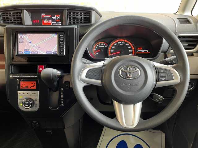トヨタ ルーミー G 岩手県 2018(平30)年 10.9万km レーザーブルークリスタルシャイン ４WD/両側パワースライドドア/クルーズコントロール/横滑り防止装置/アイドリングストップ/オートエアコン/ロールサンシェード/オートライト/ヘッドライトレベライザー/純正ナビ/ETC/プッシュスタートシステム/スペアキーあり/14インチスチールホイール/純正ホイールキャップ