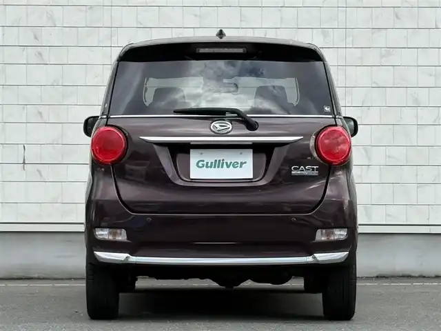 ダイハツ キャスト スタイル X SAⅡ 岩手県 2015(平27)年 4.3万km プラムブラウンクリスタルマイカ 禁煙車/4WD/スマートアシストII/社外ナビ/→フルセグTV/Bluetooth/CD/FM/AM/横滑り防止装置/衝突軽減システム/〇プッシュスタート/〇電動格納ミラー/〇ドアバイザー/〇フロアマット/〇スマートキー/〇シガーソケット/オートライト/ＬＥＤヘッドライト　