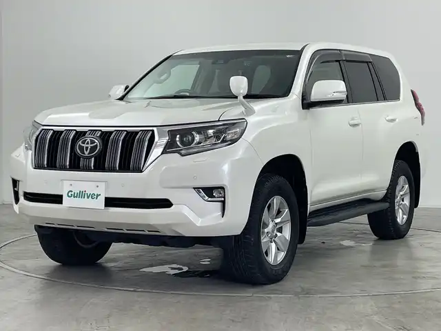 トヨタ ランドクルーザー プラド TX Lパッケージ 群馬県 2020(令2)年 6.1万km ホワイトパールクリスタルシャイン ９型ナビ　バックカメラ　ベージュレザーシート　パワーシート　シートヒーター　エアシート　アダプティブクルーズコントロール　衝突被害軽減ブレーキ　ＥＴＣ　ドラレコ　ＬＥＤライト　オートハイビーム　禁煙車