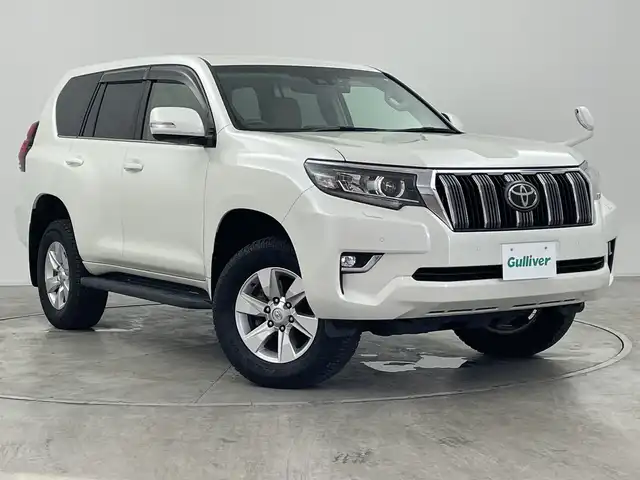 トヨタ ランドクルーザー プラド TX Lパッケージ 群馬県 2020(令2)年 6.1万km ホワイトパールクリスタルシャイン ９型ナビ　バックカメラ　ベージュレザーシート　パワーシート　シートヒーター　エアシート　アダプティブクルーズコントロール　衝突被害軽減ブレーキ　ＥＴＣ　ドラレコ　ＬＥＤライト　オートハイビーム　禁煙車