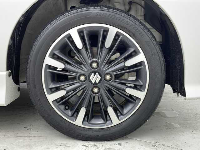 スズキ スペーシア カスタム HYBRID XS ターボ 宮城県 2019(令1)年 3.9万km ピュアホワイトパール/ブラック2トーン ワンオーナー/禁煙車/両側パワースライドドア/ハーフレザーシート/全方位カメラ/スズキセーフティサポート/・デュアルセンサーブレーキサポート/・車線維持支援機能/・ヘッドアップディスプレイ/・コーナーセンサー（リア）/社外フローティングナビ/・CD・DVD・BT・SD・USB・ipod/LEDヘッドライト/LEDフォグライト/D席シートヒーター/ステアリングスイッチ/パドルシフト/純正フロアマット/純正ドアバイザー/純正15インチアルミホイール/アイドリングストップ/プッシュスタート/スマートキー/ロールサンシェード