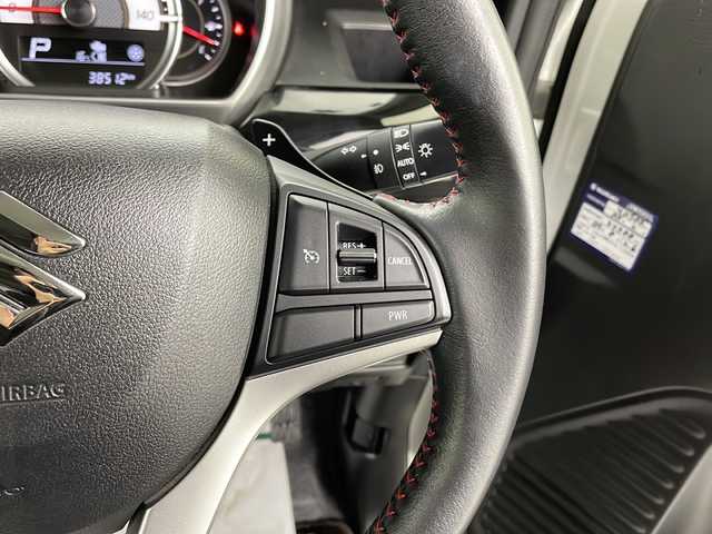 スズキ スペーシア カスタム HYBRID XS ターボ 宮城県 2019(令1)年 3.9万km ピュアホワイトパール/ブラック2トーン ワンオーナー/禁煙車/両側パワースライドドア/ハーフレザーシート/全方位カメラ/スズキセーフティサポート/・デュアルセンサーブレーキサポート/・車線維持支援機能/・ヘッドアップディスプレイ/・コーナーセンサー（リア）/社外フローティングナビ/・CD・DVD・BT・SD・USB・ipod/LEDヘッドライト/LEDフォグライト/D席シートヒーター/ステアリングスイッチ/パドルシフト/純正フロアマット/純正ドアバイザー/純正15インチアルミホイール/アイドリングストップ/プッシュスタート/スマートキー/ロールサンシェード